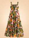 Tiered Maxi Dress - Pink Cocoa Forest ghost_front
