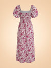Pink floral dress ghost_back
