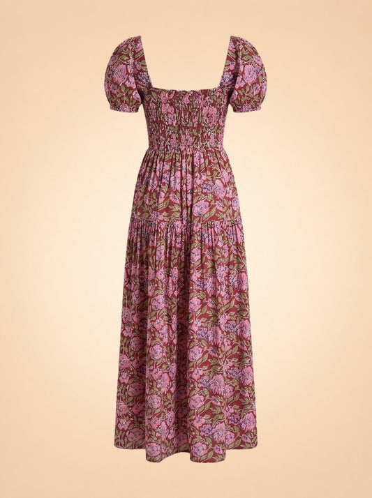 Pink & green dress ghost_back