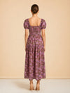 Pink & green dress model_back