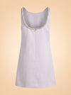 Pink Satin Mini Dress ghost_back
