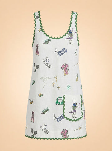 Play Embroidered Mini Dress ghost_front