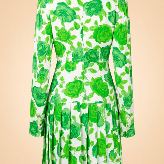 Pleated Floral Print ghost_back