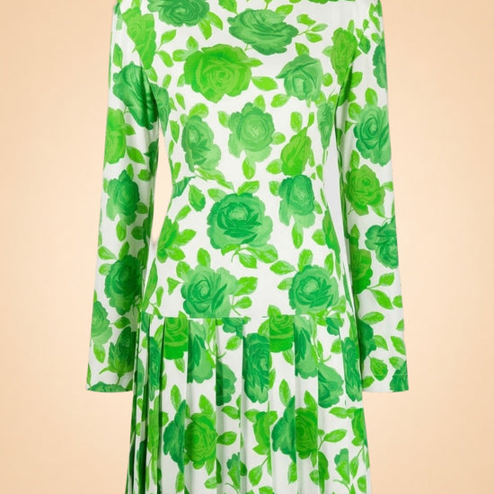Pleated Floral Print ghost_front