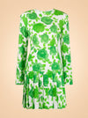 Pleated Floral Print ghost_front