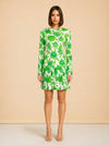Pleated Floral Print model_front