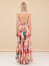 Clare Pleated Halter Maxi Dress — model back