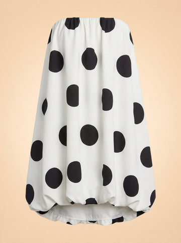 Polka Dot Bubble Mini Dress — endless rose