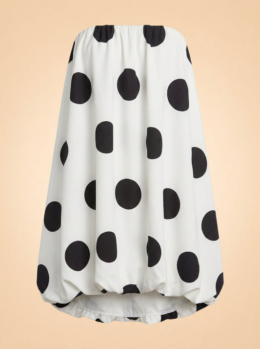 Polka Dot Bubble Mini Dress — endless rose