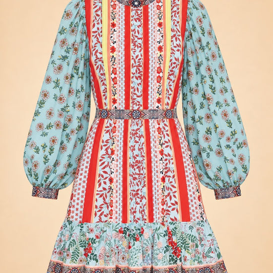 Poplin pintucked mini dress ghost_front