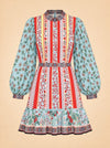 Poplin pintucked mini dress ghost_front
