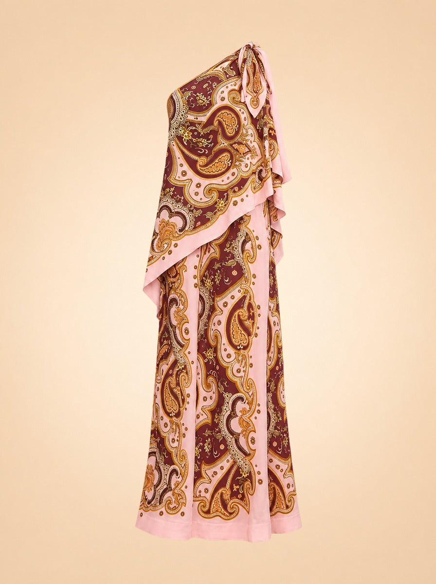 Porter One-Shoulder Maxi Dress ghost_front