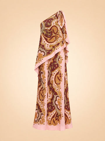 Porter One-Shoulder Maxi Dress ghost_front