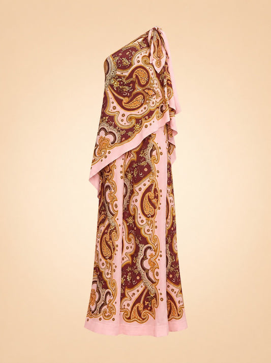 Porter One-Shoulder Maxi Dress ghost_front