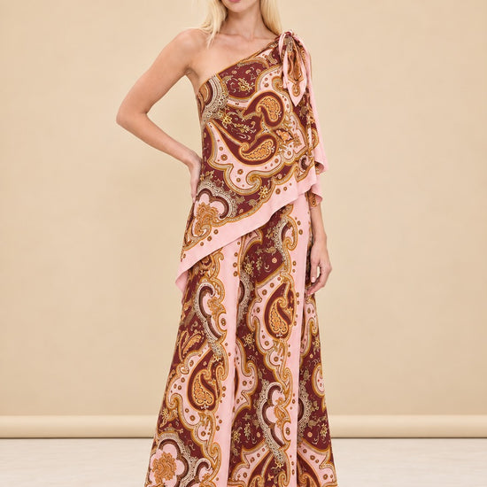Porter One-Shoulder Maxi Dress model_front_3