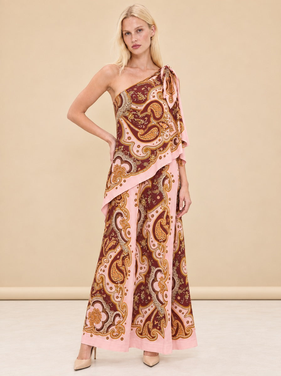 Porter One-Shoulder Maxi Dress model_front_3