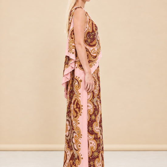 Porter One-Shoulder Maxi Dress model_side