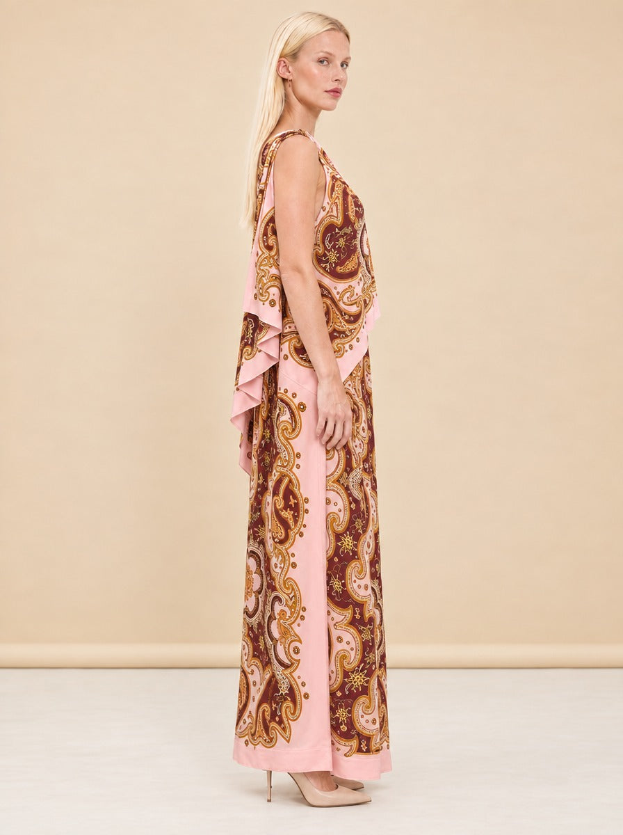 Porter One-Shoulder Maxi Dress model_side
