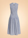 Porter Smocked Drop Waist Midi-Dress by Marie Oliver — back detail