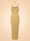 Printed Long Dress ghost_front