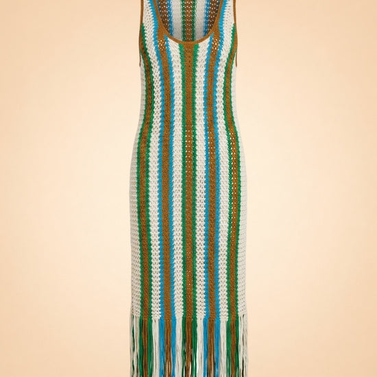 Printed Midi Length Dress