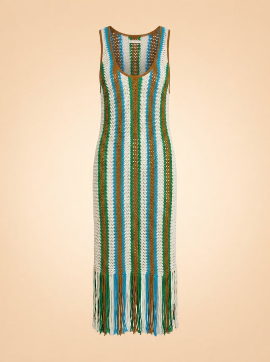 Printed Midi Length Dress