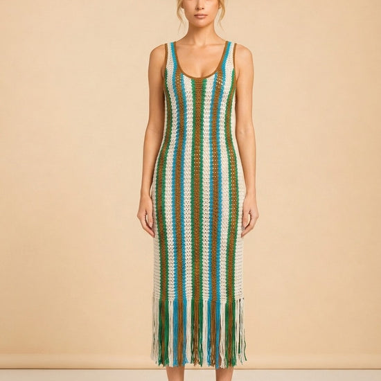 Printed Midi Length Dress