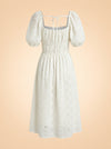 Puff Sleeve Midi ghost_back