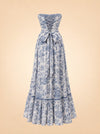 V. Chapman Regina Strapless Maxi Dress ghost_back