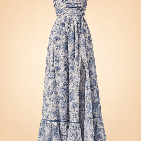 V. Chapman Regina Strapless Maxi Dress ghost_front