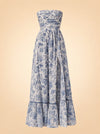 V. Chapman Regina Strapless Maxi Dress ghost_front