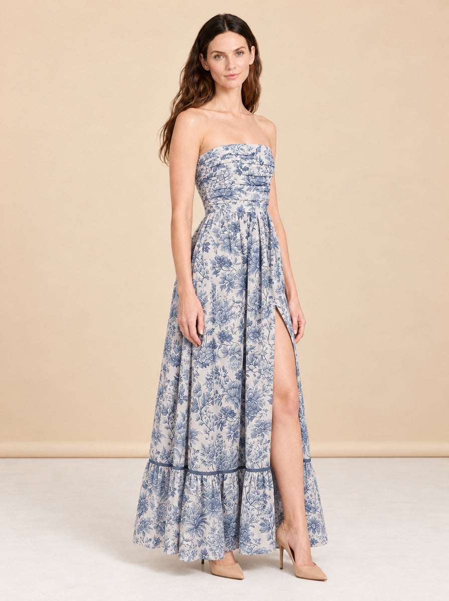 V. Chapman Regina Strapless Maxi Dress model_front_2
