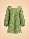 Retro Green Organza Good Luck Dress