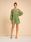 Retro Green Organza Good Luck Dress