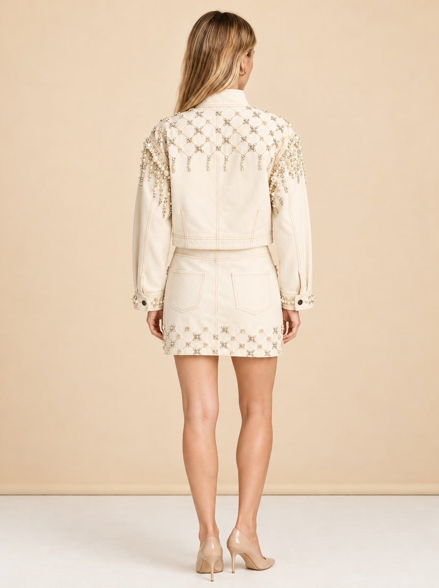 Rhinestone Jacket model_back