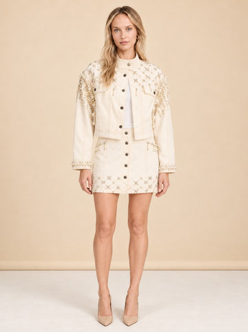 Rhinestone Jacket model_front