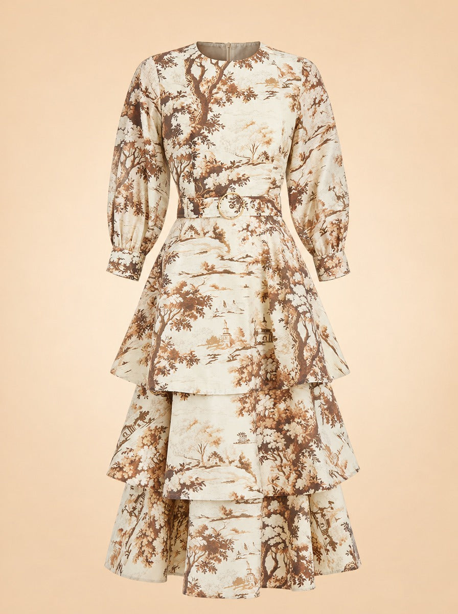 Rhonda Convertible Midi Dress ghost_front