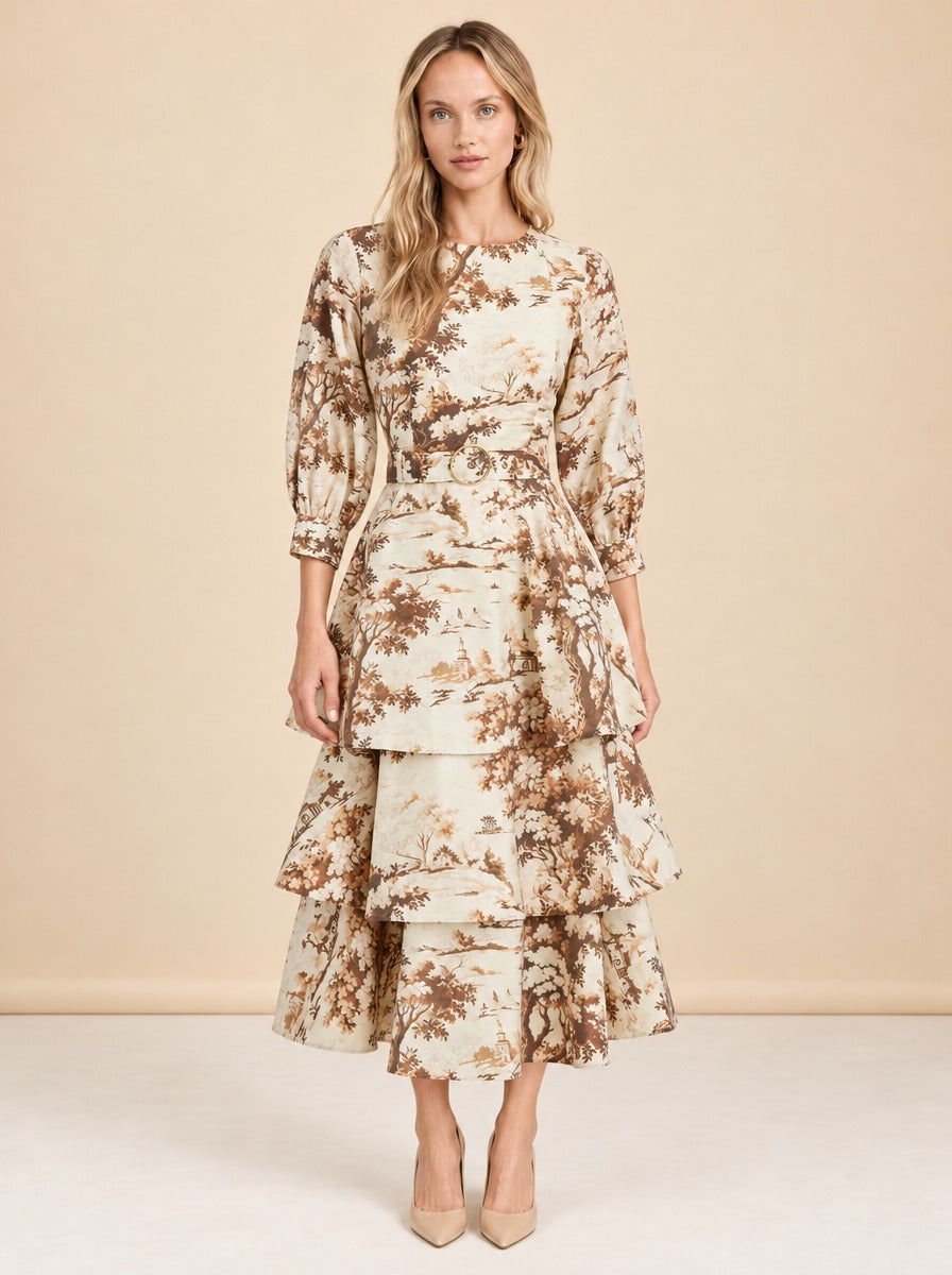 Rhonda Convertible Midi Dress model_front
