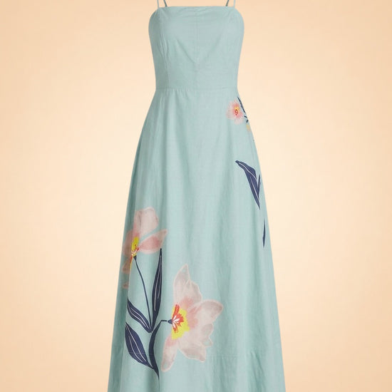 Riley Ankle Dress by Cleo Bella — front detail
