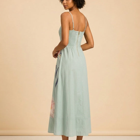 Riley Ankle Dress by Cleo Bella — over the shoulder