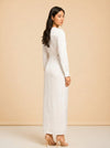 Ruched Disconnect Shirt Dress in White — Christopher Esber