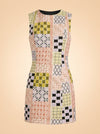 Sabrina Embroidered Shift Dress by Marie Oliver — front detail