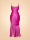 Sally Horizontal Fringe Midi Dress ghost_back