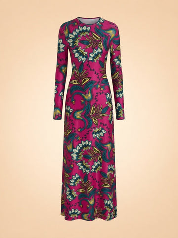 Eywasouls Malibu Sammy Dress in Orchid Botanica — front