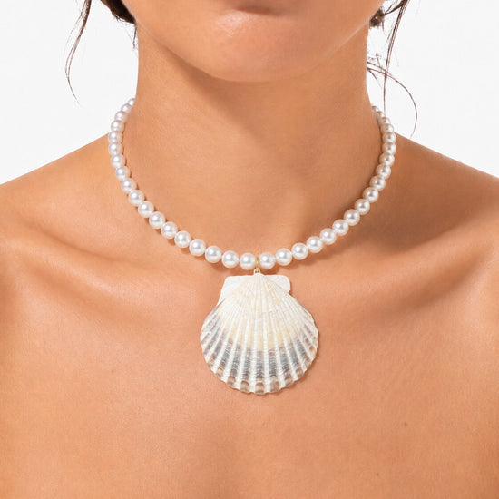 Sara Necklace — Classic Charlotte shell jewelry