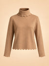 Scalloped Roll Neck Sweater ghost_front