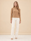 Scalloped Roll Neck Sweater model_front