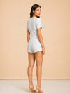 Danes Romper in Waldorf Tweed Blue