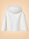 Short Embroidery Caplet ghost_back