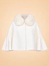 Short Embroidery Caplet ghost_front